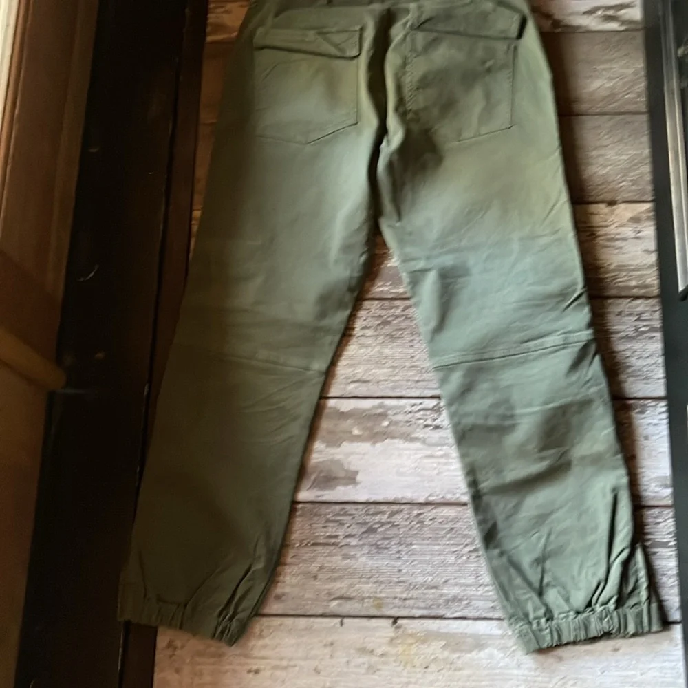 Nili Lotan Green Cargo Pants Relaxed Fit - Picture 3 of 5